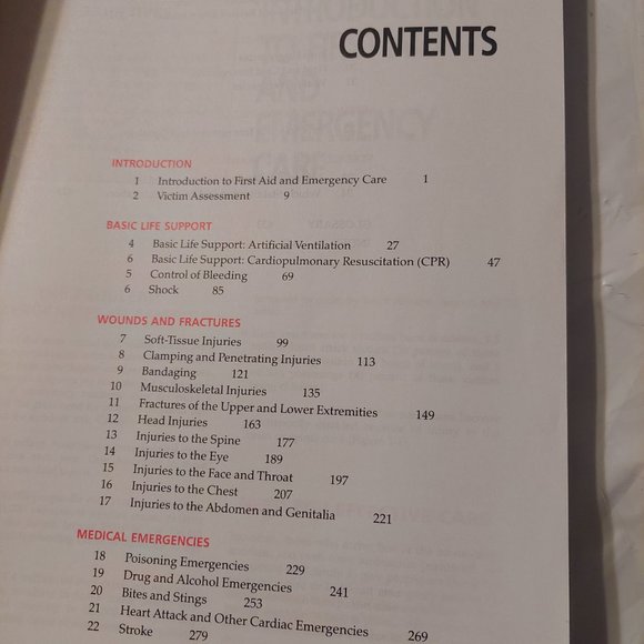 First Aid emergency care workbook - Picture 4 of 5